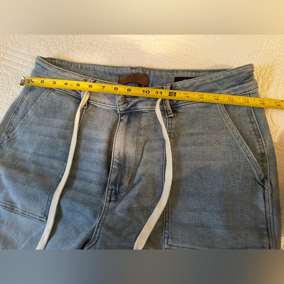 Judy Blue Light Blue Denim Joggers - Picture 2 of 6